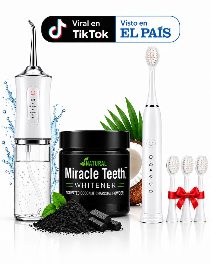 Rutina Completa — Irrigador + Carbón Activado + Cepillo Eléctrico